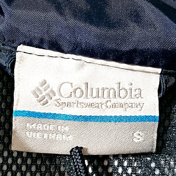 Columbia Womens Omni-Tech Waterproof Jacket Navy‎ S Nylon ~JA117.12 - Picture 5 of 8